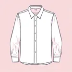 light pink long-sleeved collared shirt image